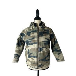Walls Tough Wear Coat - Kids Camouflage Full Zip Heavy Duty Jacket -‎ Large